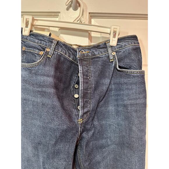 NWT Agolde Riley Long High Rise Straight Jean Divided Size 32 - Picture 4 of 7